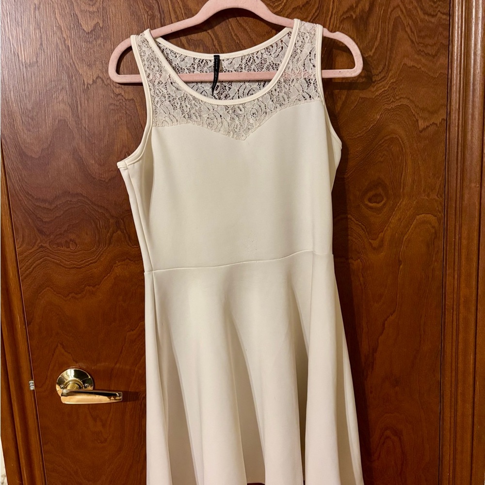 Iris Designs Short White Mini Dress